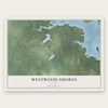 Westwood Shores, Texas map print, the full design