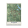 Map of Whitehouse, Texas, 12 x 18 inch unframed archival matte print