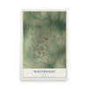 Map of Whitewright, Texas, 12 x 18 inch unframed archival matte print