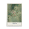 Map of Windom, Texas, 12 x 18 inch unframed archival matte print