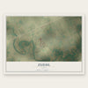 Zuehl, Texas map print, the full design