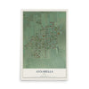 Map of Annabella, Utah, 12 x 18 inch unframed archival matte print