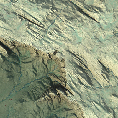 Close-up of the map of Apple Valley, Utah print showing street and building detail