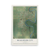 Map of Bear River City, Utah, 12 x 18 inch unframed archival matte print