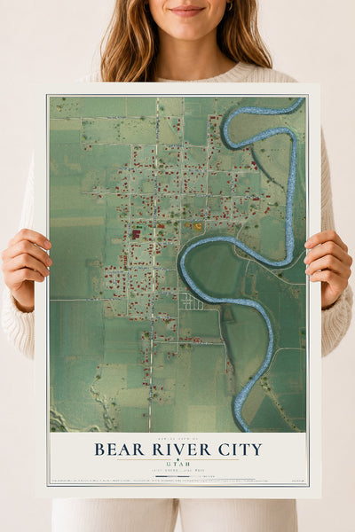 Map of Bear River City, Utah, 18 x 24 inch unframed archival matte print