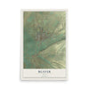 Map of Beaver, Utah, 12 x 18 inch unframed archival matte print