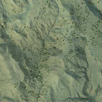 Close-up of the map of Boulder, Utah print showing street and building detail