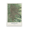 Map of Bountiful, Utah, 12 x 18 inch unframed archival matte print