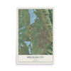 Map of Brigham City, Utah, 12 x 18 inch unframed archival matte print