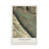 Map of Castle Valley, Utah, 12 x 18 inch unframed archival matte print