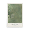 Map of Cedar Fort, Utah, 12 x 18 inch unframed archival matte print