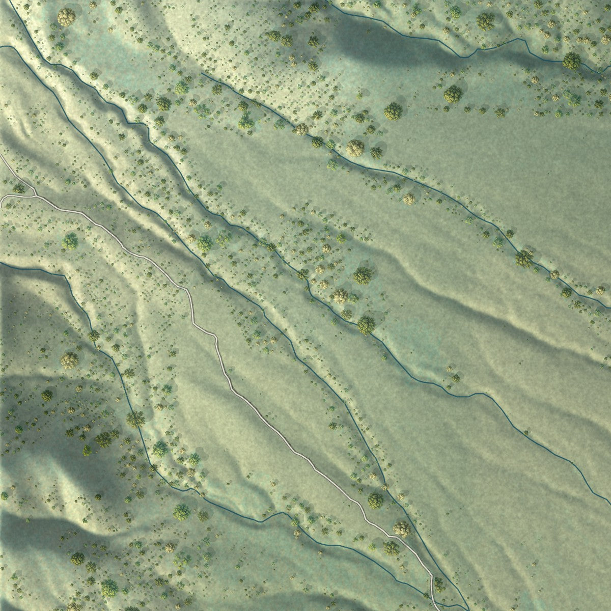 Second close-up of the map of Cedar Fort, Utah print showing more streets and buildings