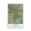 Map of Centerfield, Utah, 12 x 18 inch unframed archival matte print