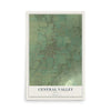 Map of Central Valley, Utah, 12 x 18 inch unframed archival matte print