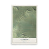 Map of Clawson, Utah, 12 x 18 inch unframed archival matte print