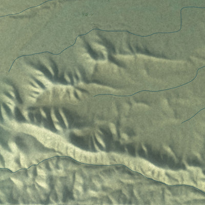 Second close-up of the map of Clawson, Utah print showing more streets and buildings