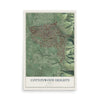 Map of Cottonwood Heights, Utah, 12 x 18 inch unframed archival matte print