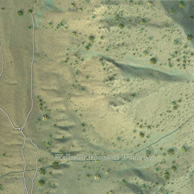 Second close-up of the map of Deweyville, Utah print showing more streets and buildings