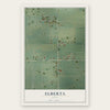 Elberta, Utah map print, the full design