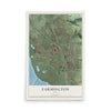 Map of Farmington, Utah, 12 x 18 inch unframed archival matte print