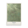Map of Ferron, Utah, 12 x 18 inch unframed archival matte print