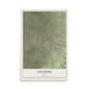 Map of Fillmore, Utah, 12 x 18 inch unframed archival matte print