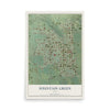 Map of Fountain Green, Utah, 12 x 18 inch unframed archival matte print