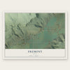 Fremont, Utah map print, the full design