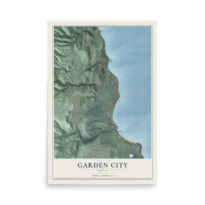 Map of Garden City, Utah, 12 x 18 inch unframed archival matte print