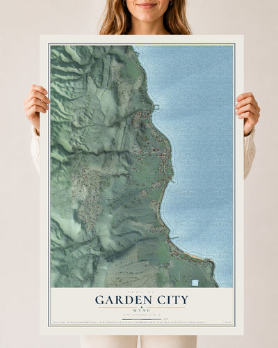 Map of Garden City, Utah, 24 x 36 inch unframed archival matte print