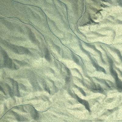 Close-up of the map of Garrison, Utah print showing street and building detail