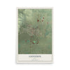Map of Gunnison, Utah, 12 x 18 inch unframed archival matte print