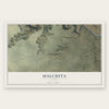 Halchita, Utah map print, the full design