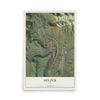 Map of Helper, Utah, 12 x 18 inch unframed archival matte print