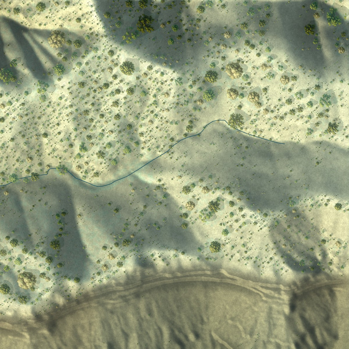Second close-up of the map of Helper, Utah print showing more streets and buildings