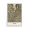 Map of Ivins, Utah, 12 x 18 inch unframed archival matte print