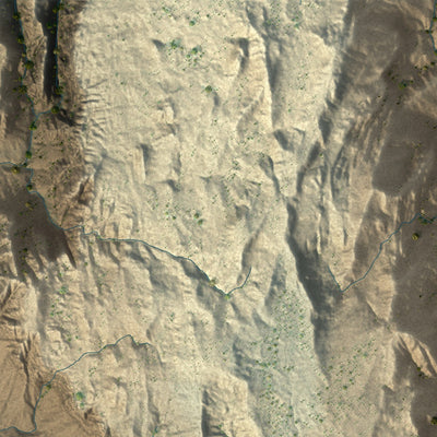 Second close-up of the map of Ivins, Utah print showing more streets and buildings