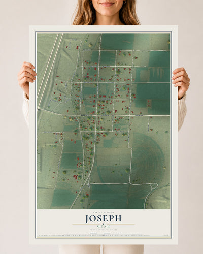 Map of Joseph, Utah, 24 x 36 inch unframed archival matte print