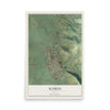 Map of Kamas, Utah, 12 x 18 inch unframed archival matte print