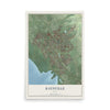 Map of Kaysville, Utah, 12 x 18 inch unframed archival matte print