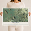 Map of Kingston, Utah, 12 x 18 inch unframed archival matte print