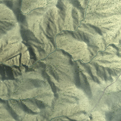Close-up of the map of Kingston, Utah print showing street and building detail