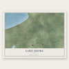 Lake Shore, Utah map print, the full design