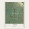 Lapoint, Utah map print, the full design