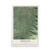 Map of Mapleton, Utah, 12 x 18 inch unframed archival matte print