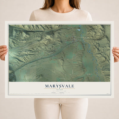 Map of Marysvale, Utah, 18 x 24 inch unframed archival matte print