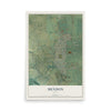 Map of Mendon, Utah, 12 x 18 inch unframed archival matte print
