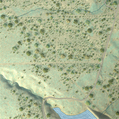 Second close-up of the map of Monticello, Utah print showing more streets and buildings