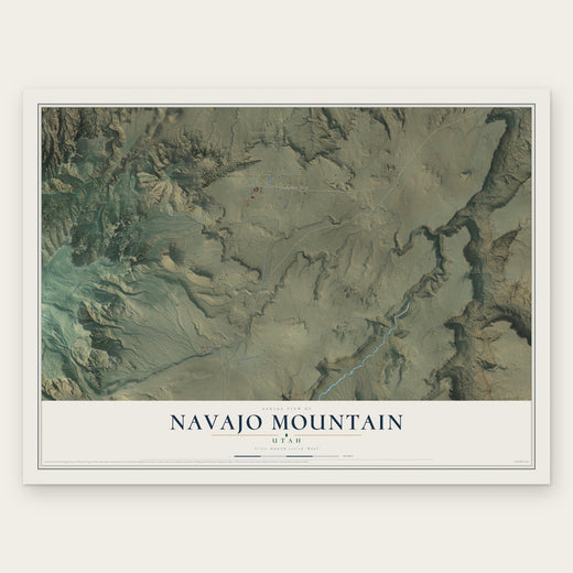 Navajo Mountain, Utah map print, the full design