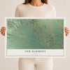 Map of New Harmony, Utah, 12 x 18 inch unframed archival matte print